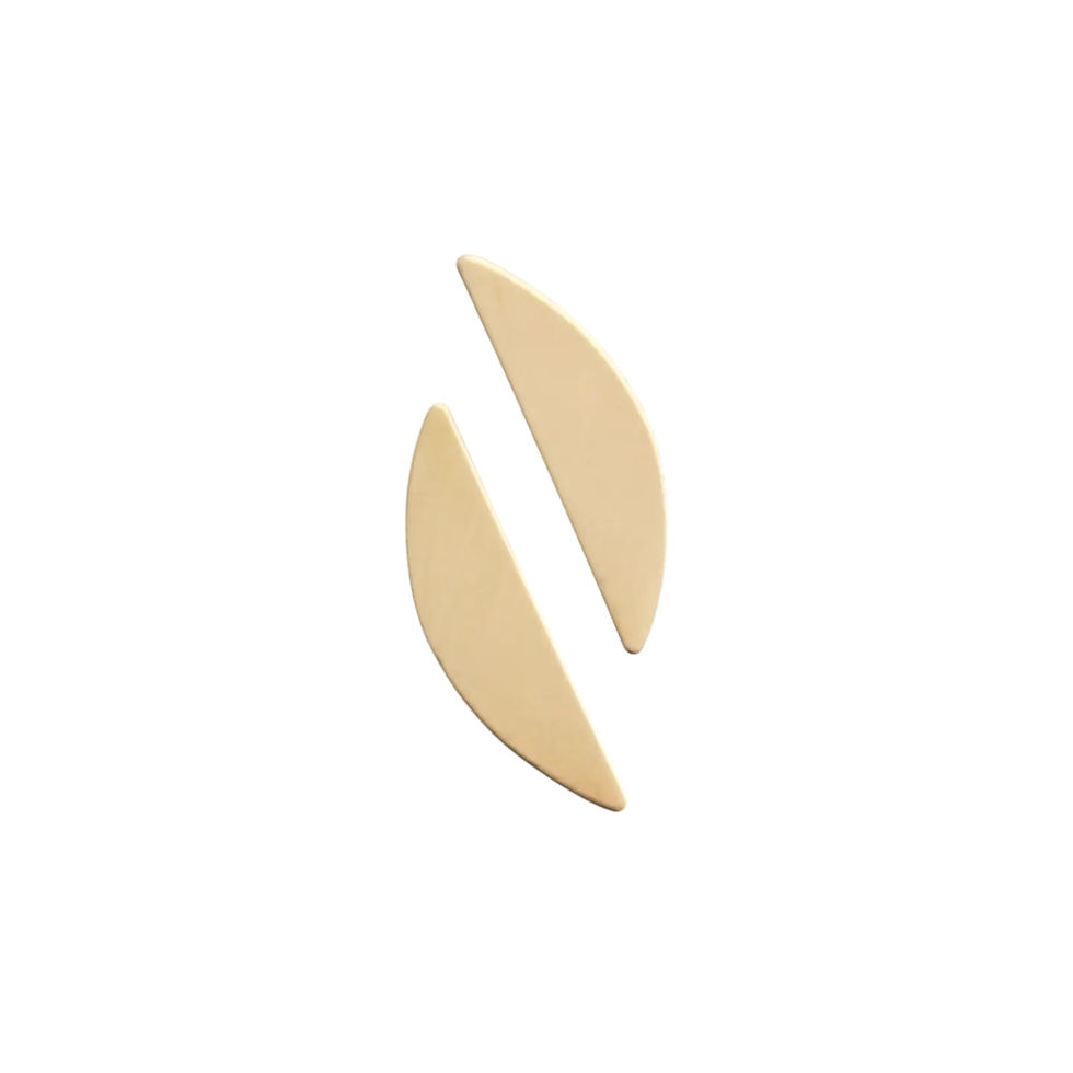 Thumbnail: Half Moon Brass Earrings