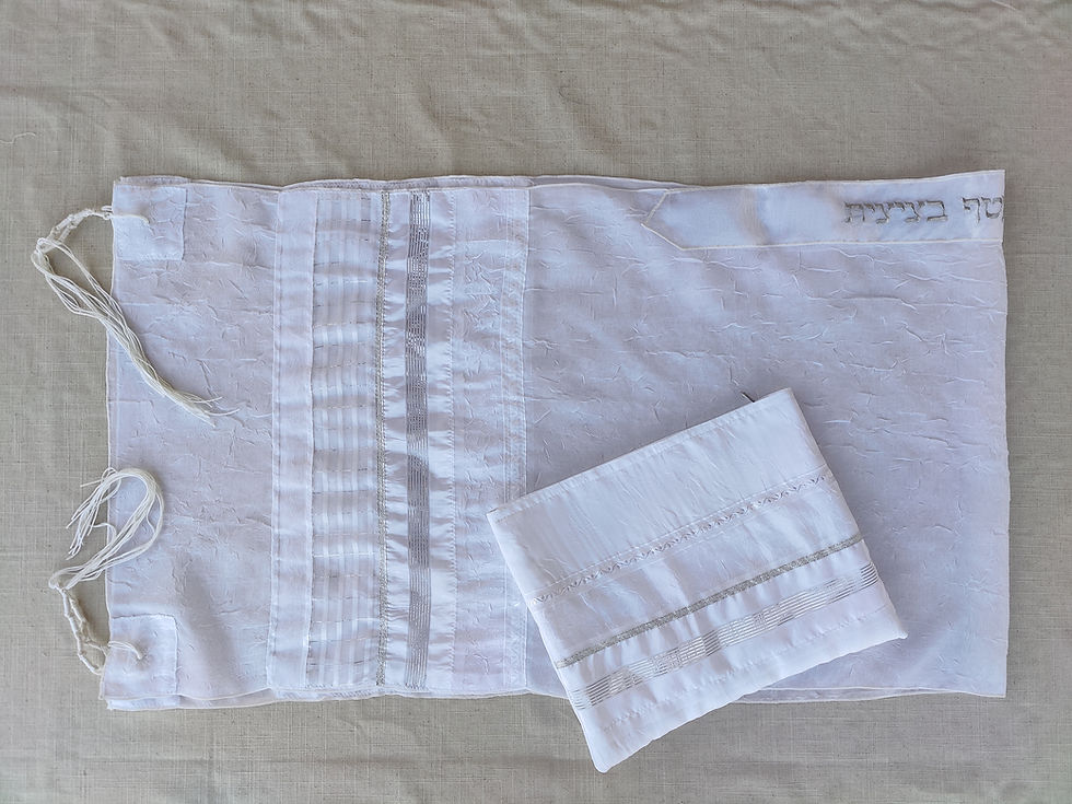 Thumbnail: Voile tallit - white