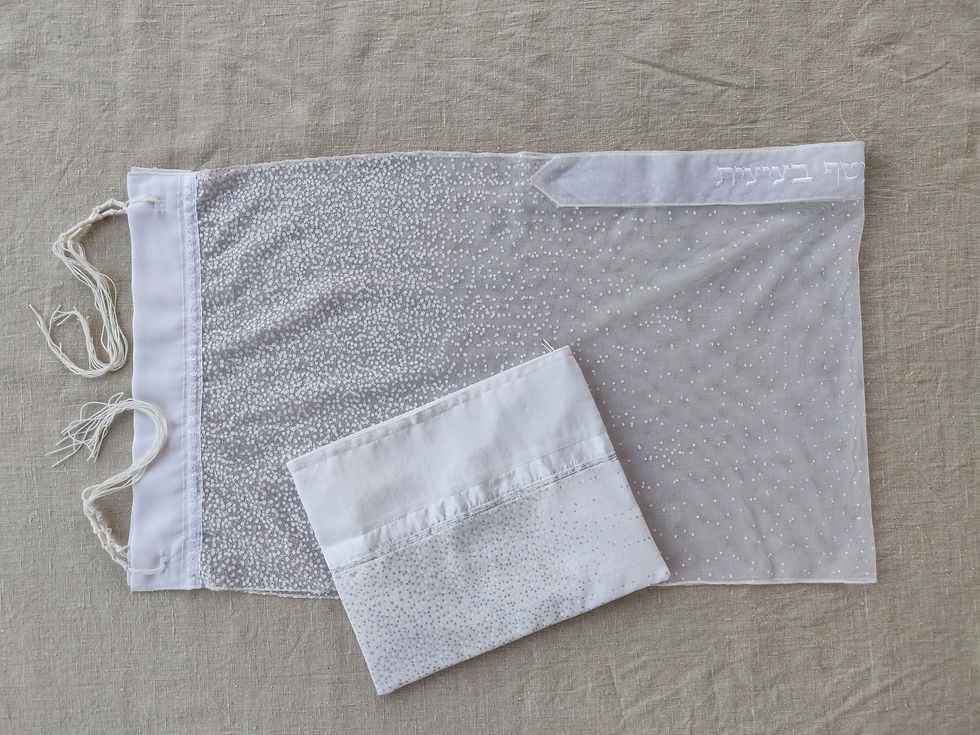 Thumbnail: Tulle tallit - white