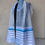 Thumbnail: Voile tallit with stripes - turquoise