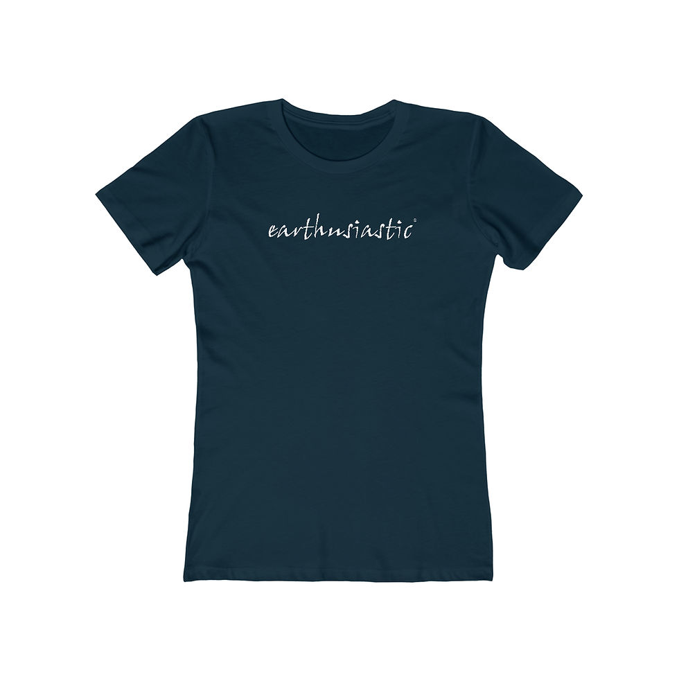 Thumbnail: Earthusiastic. Women's Cotton The Boyfriend Tee