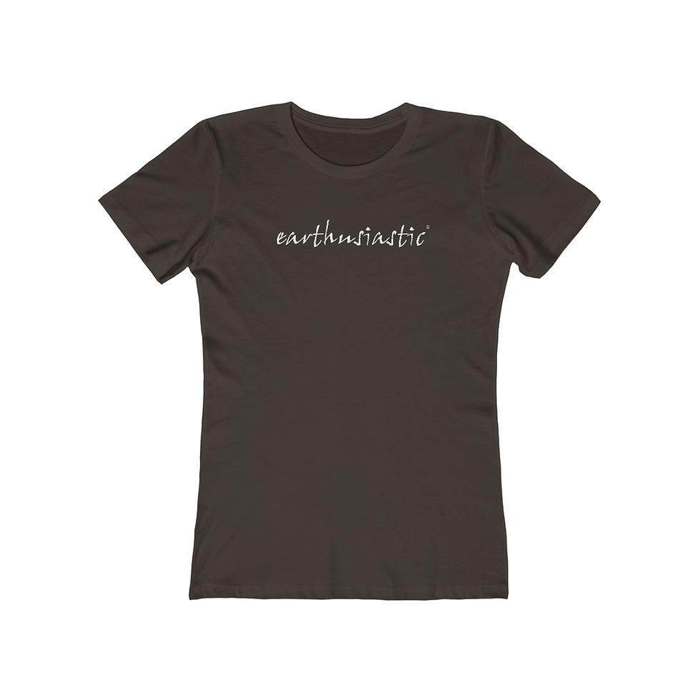 Thumbnail: Earthusiastic. Women's Cotton The Boyfriend Tee