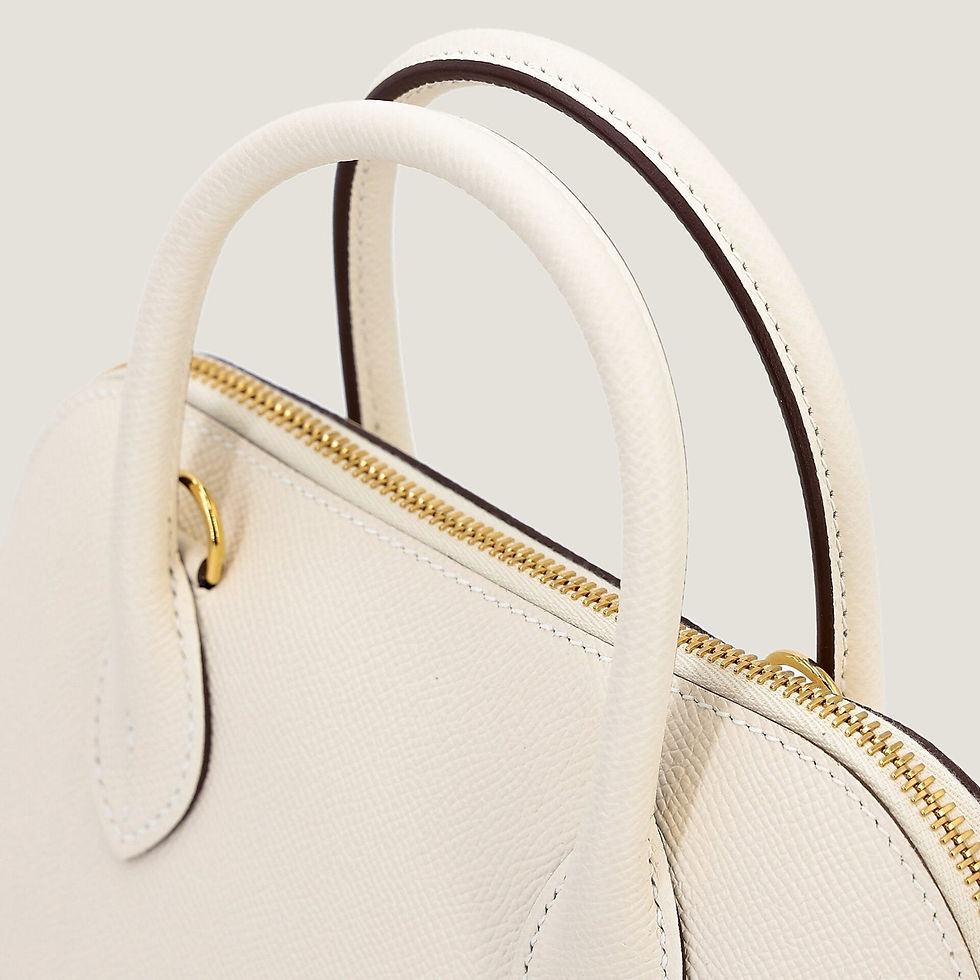 Thumbnail: Bolide 25 Nata Epsom Leather Handbag – Gold Hardware - ArvelleParis
