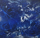 Blue Abstract Canvas Art