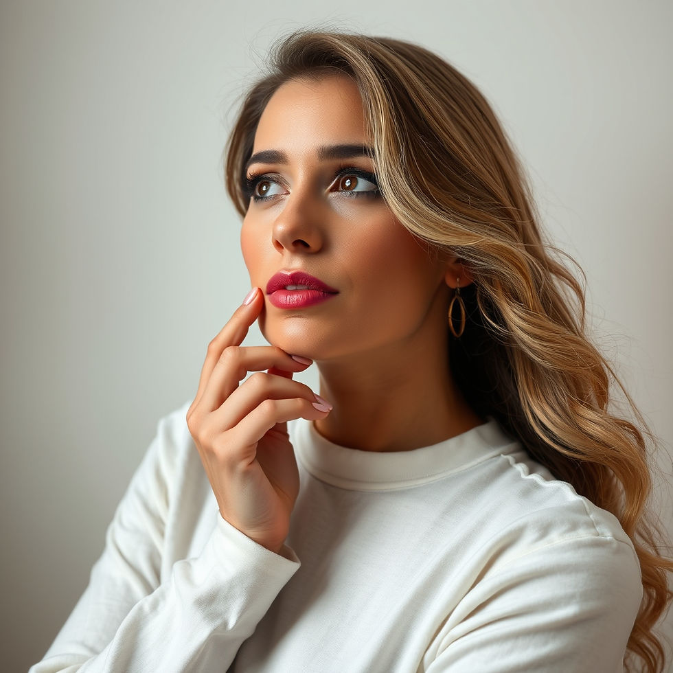 Jovem olhando pensativamente, refletindo sobre emoções complexas ligadas ao apego ansioso.