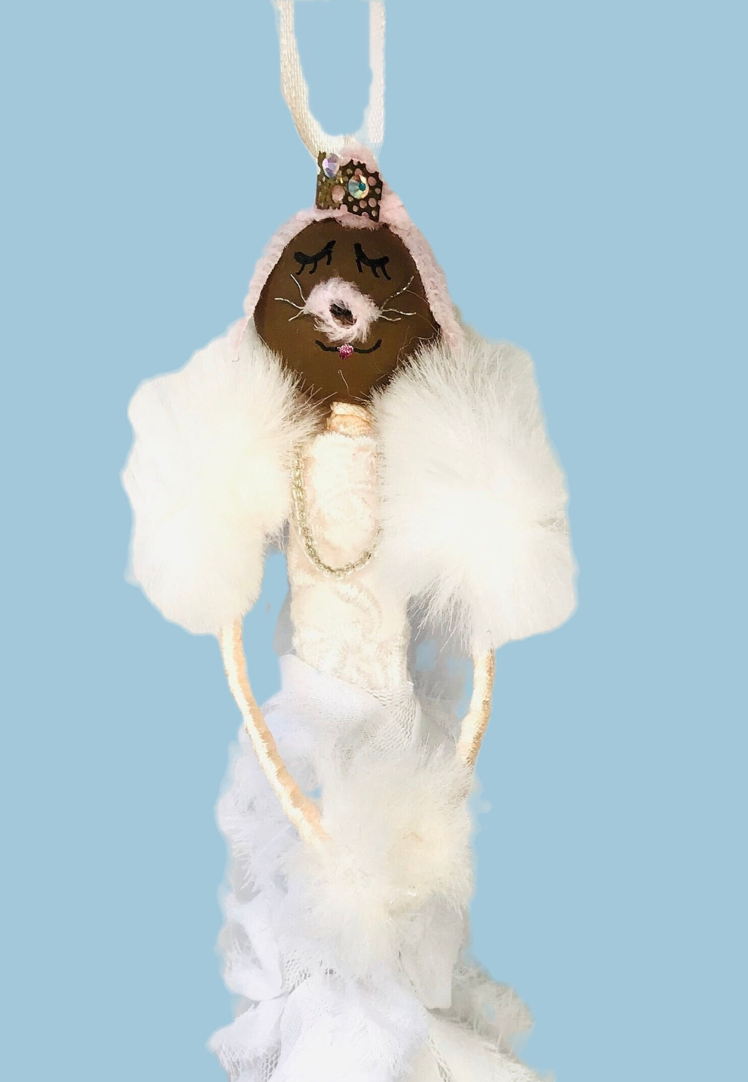 Camilla |  White & Brown Dog Doll