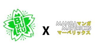 B!JuKu & Manga Mavericks logos