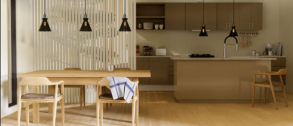 minimalist-dining-room-interior-design-with-wood-dining-table-with-chairs-against-modern-k