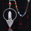 Miniature : Pendule Ré-Harmonisateur Pyramide de Cristal 7 Chakras
