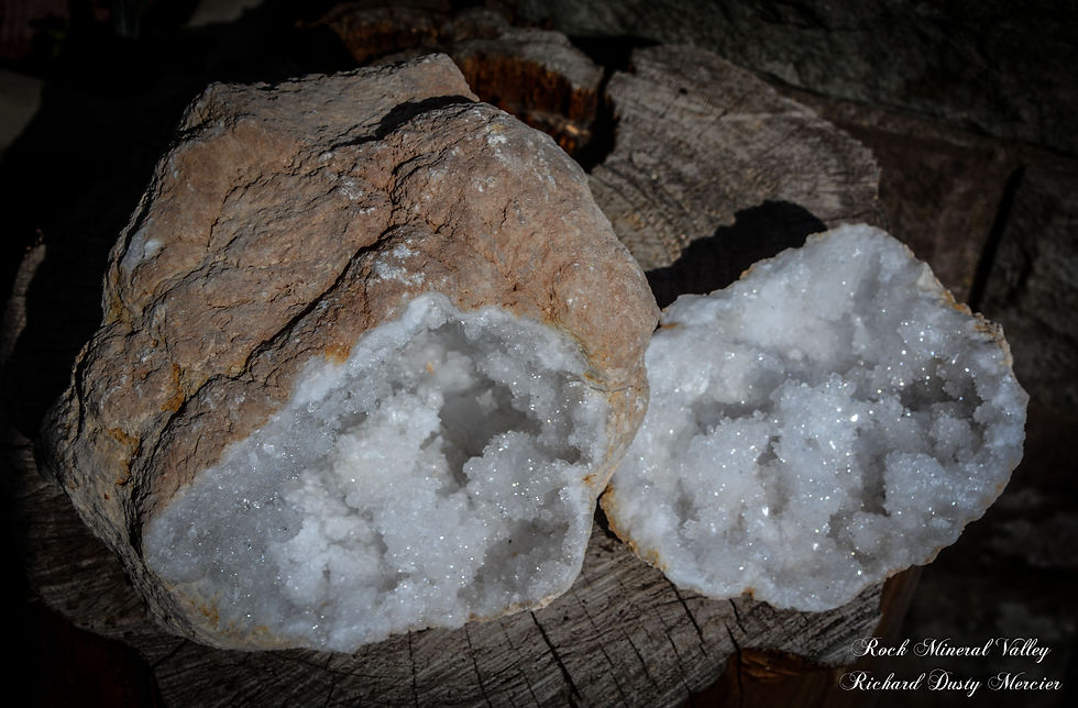 Miniature : Géode de Quartz et Calcite