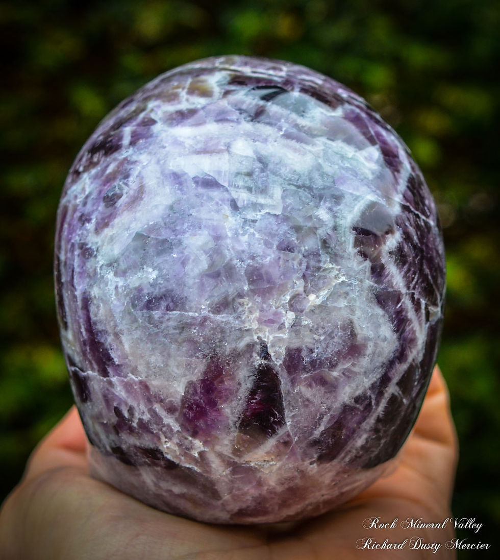 Miniature : Crane de Cristal en Améthyste Chevron (Dream Amethyst)