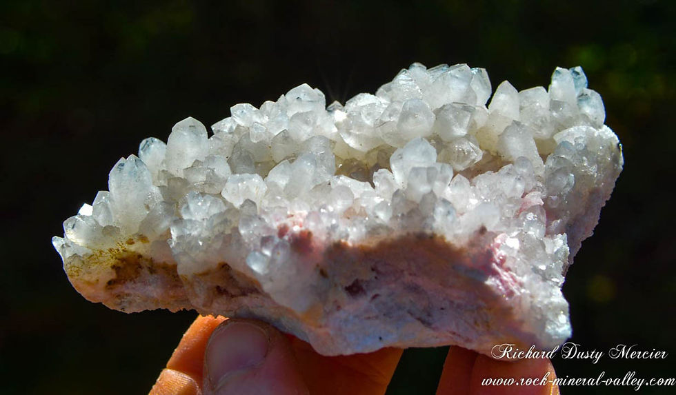 Miniature : Rhodochrosite Quartz de Bulgarie