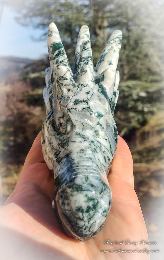 Miniature : Dragon en Agate Mousse "Gaia"