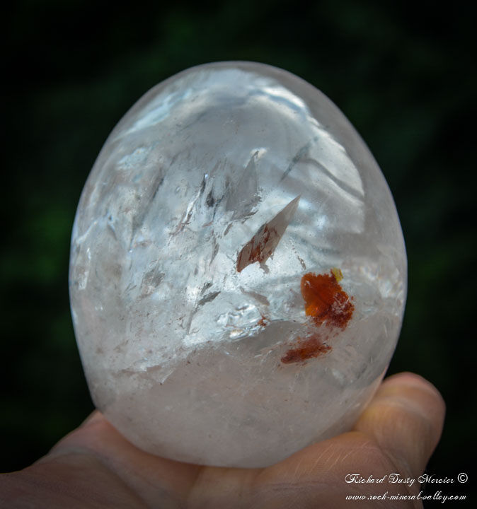 Miniature : Crane de Cristal en Quartz Arc en Ciel