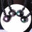 Miniature : Pendentif Chance Tibet boule Obsidienne Oeil Céleste