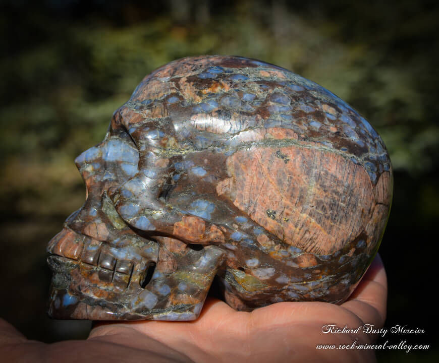 Miniature : Crane de Cristal RARE en Llanite Que Sera Stone "Le Mage"