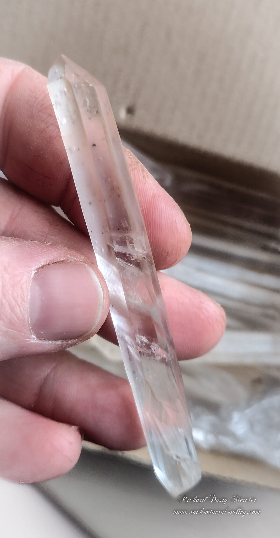 Miniature : Cristal de Quartz Lémurien Laser