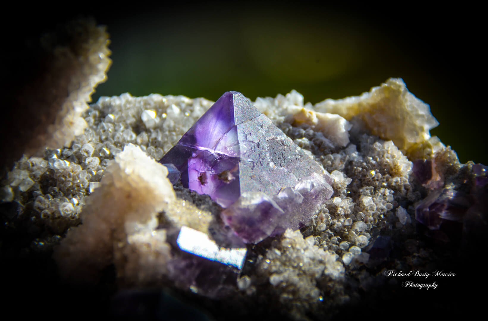 Tableau Fluorite "Pyramide" 60x30