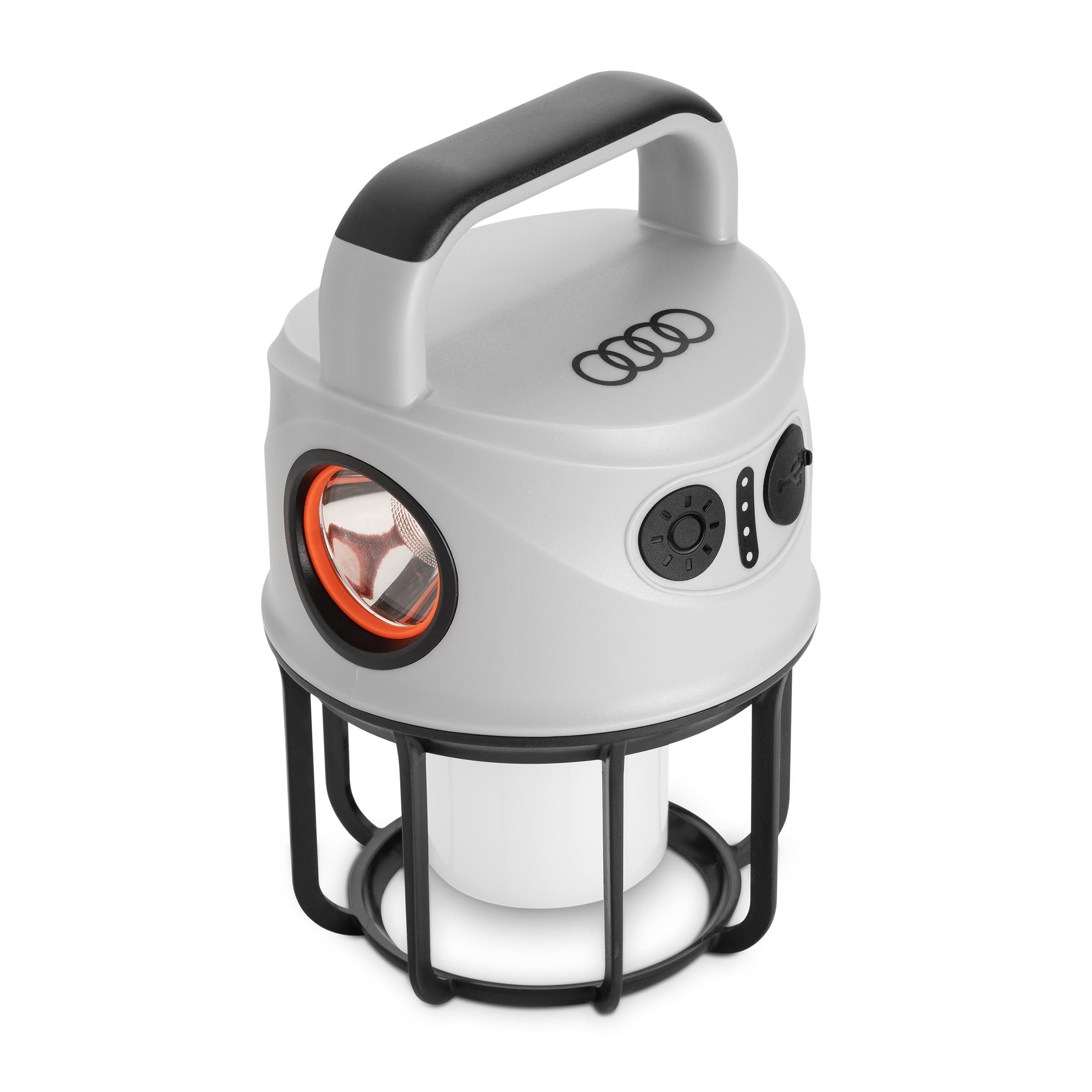 Audi outdoor lamp with powerbank