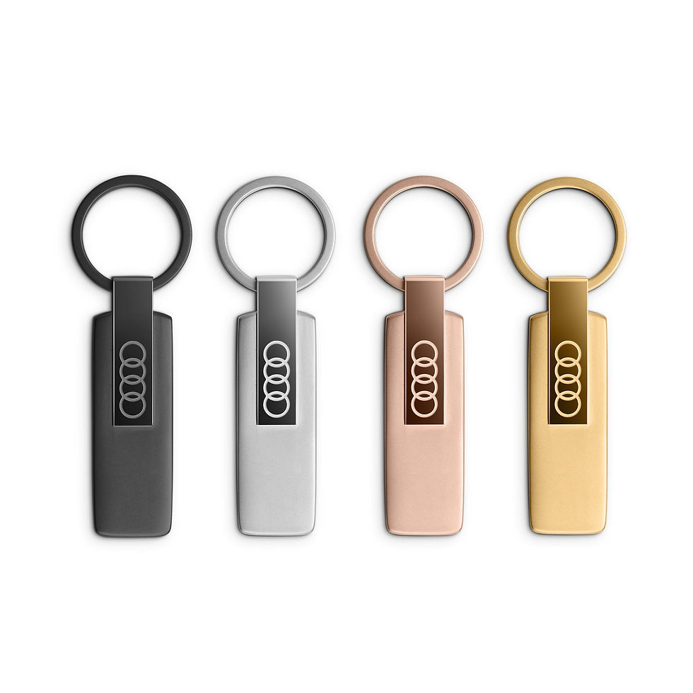 Thumbnail: Audi Key ring, stainless steel, silver
