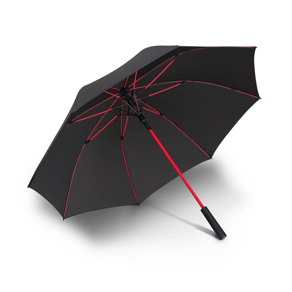 Thumbnail: Audi Sport umbrella, black/red, big