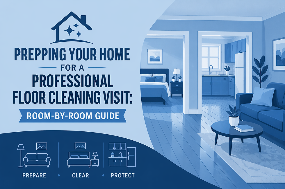 Prepping Your Home for a Professional Floor Cleaning Visit: Room-by-Room Guide