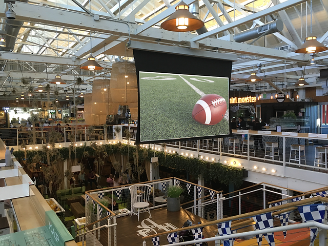 Big Screen at the Mezzanine