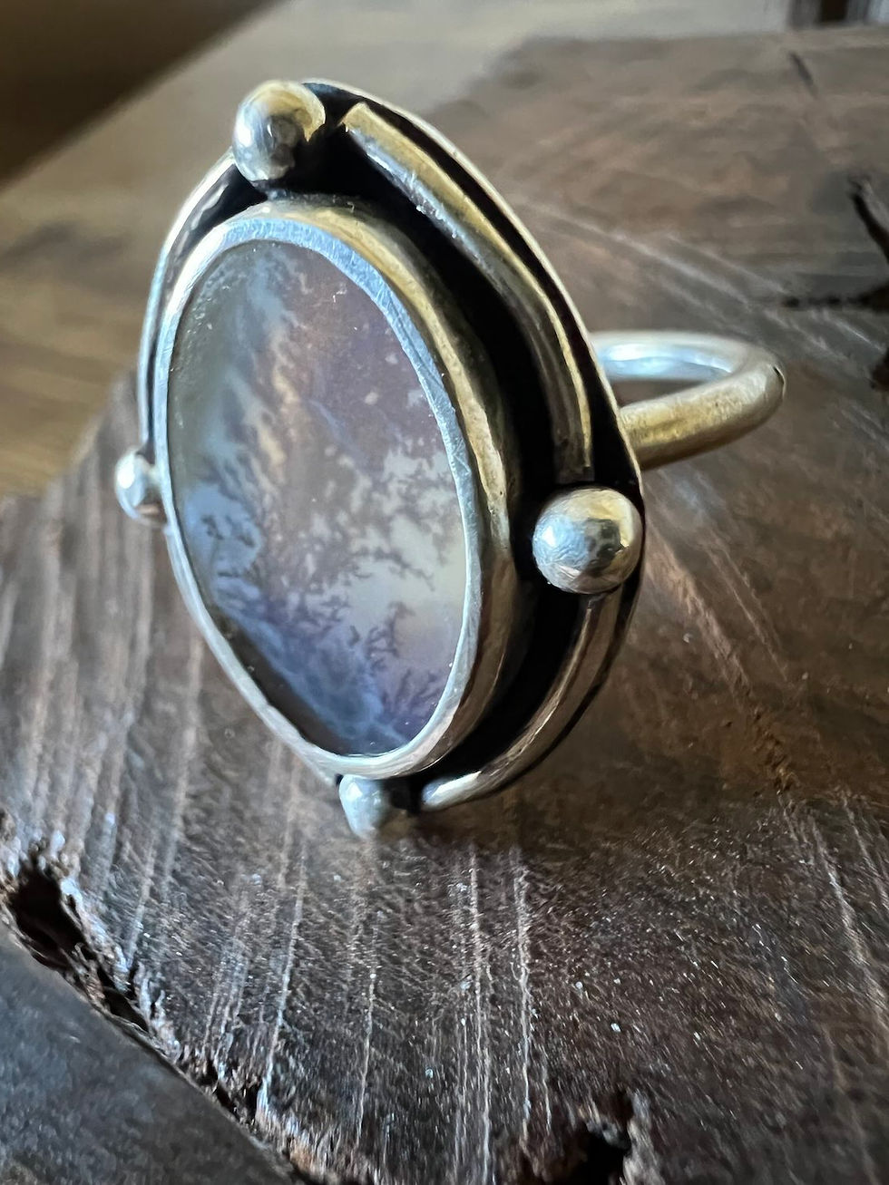 Thumbnail: Dendritic Agate Ring 