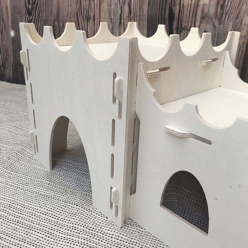 Thumbnail: Guinea Pig Low Castle Kit - Formaldehyde Free, Non Toxic, Wooden, Slot Together 