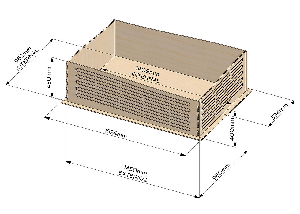 Thumbnail: RESERVED for CHRISTOPHER - ** Custom ** Hamster Run - L145cm x W98cm x 45cm