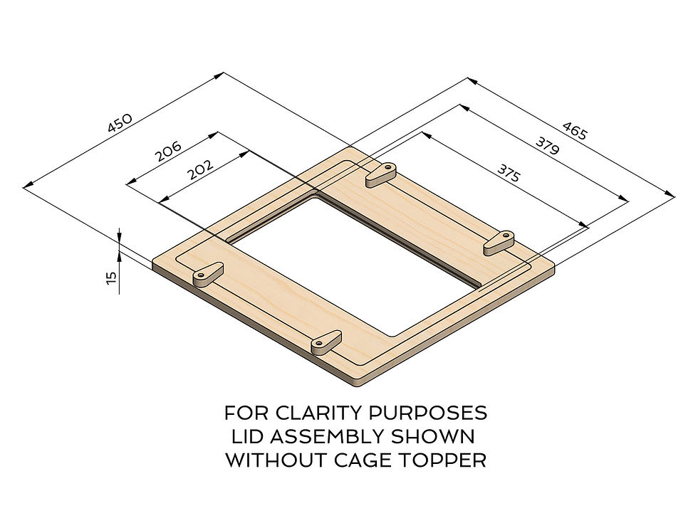 Thumbnail: Bucatstate 3.0 100x50 Lid and Topper for Enclosure - ONE SIDE ONLY