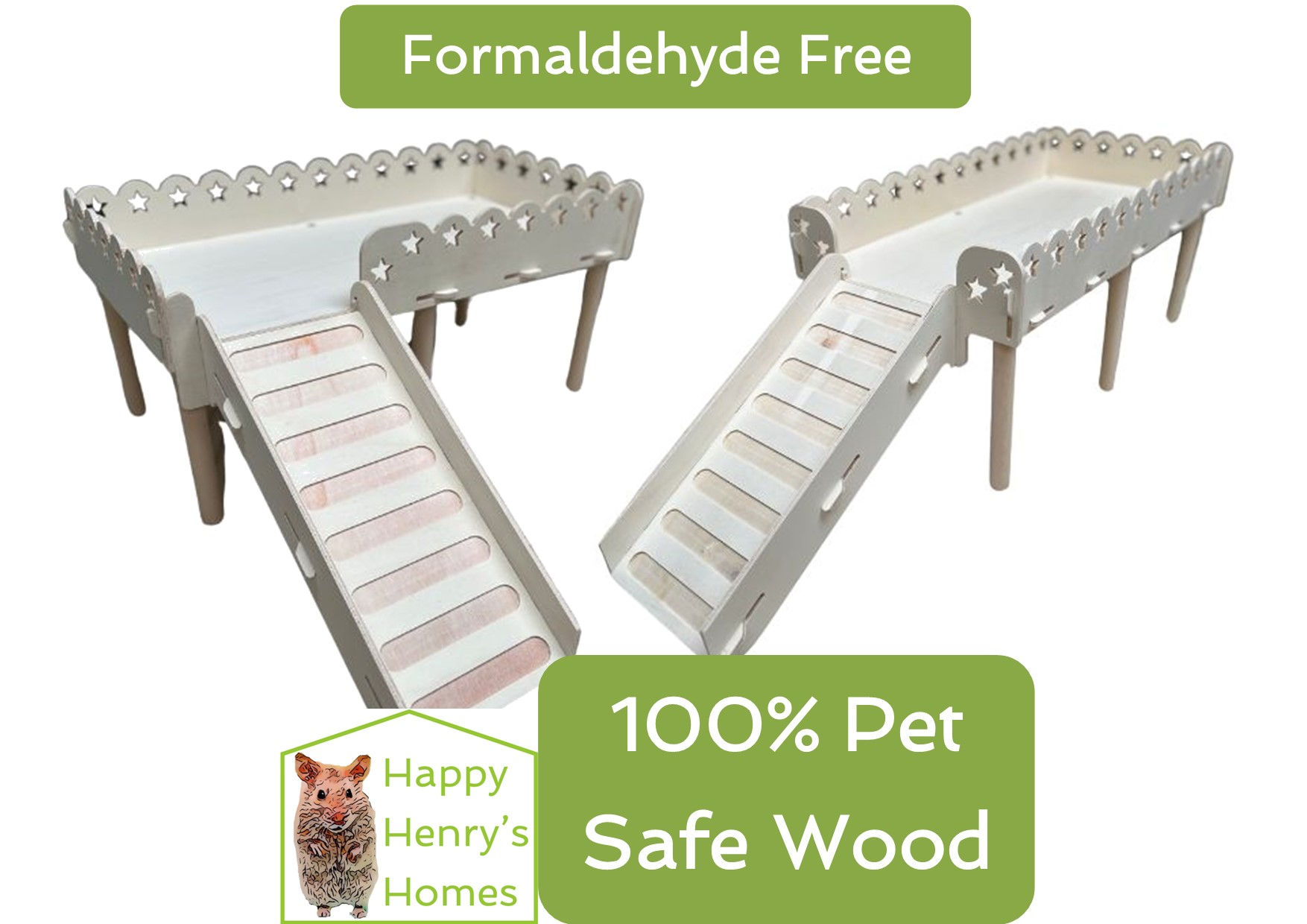 Guinea Pig Double Hammock Stand - New Ramp Positions