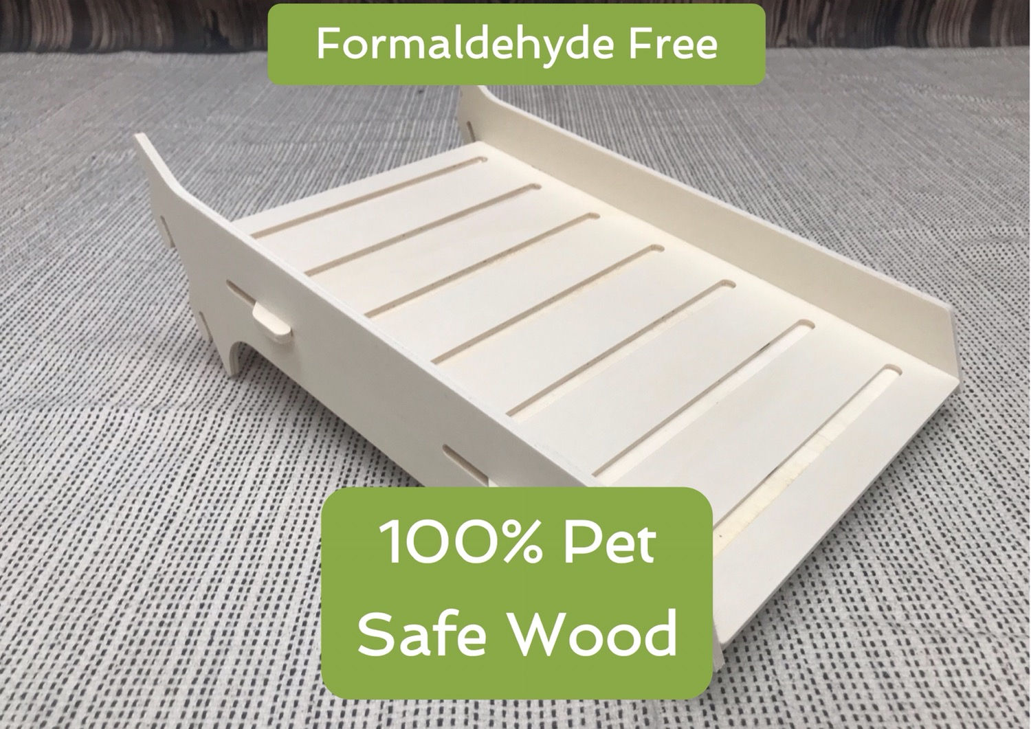 Guinea Pig Castle Ramp - Formaldehyde Free, Non Toxic, Wooden, Slot Together & M
