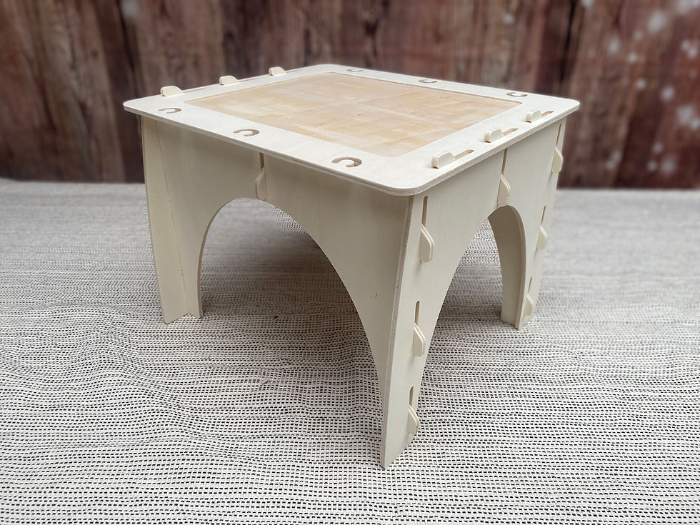 Thumbnail: Rabbit Play Table - Formaldehyde Free, Non Toxic, Wooden, Slot Together