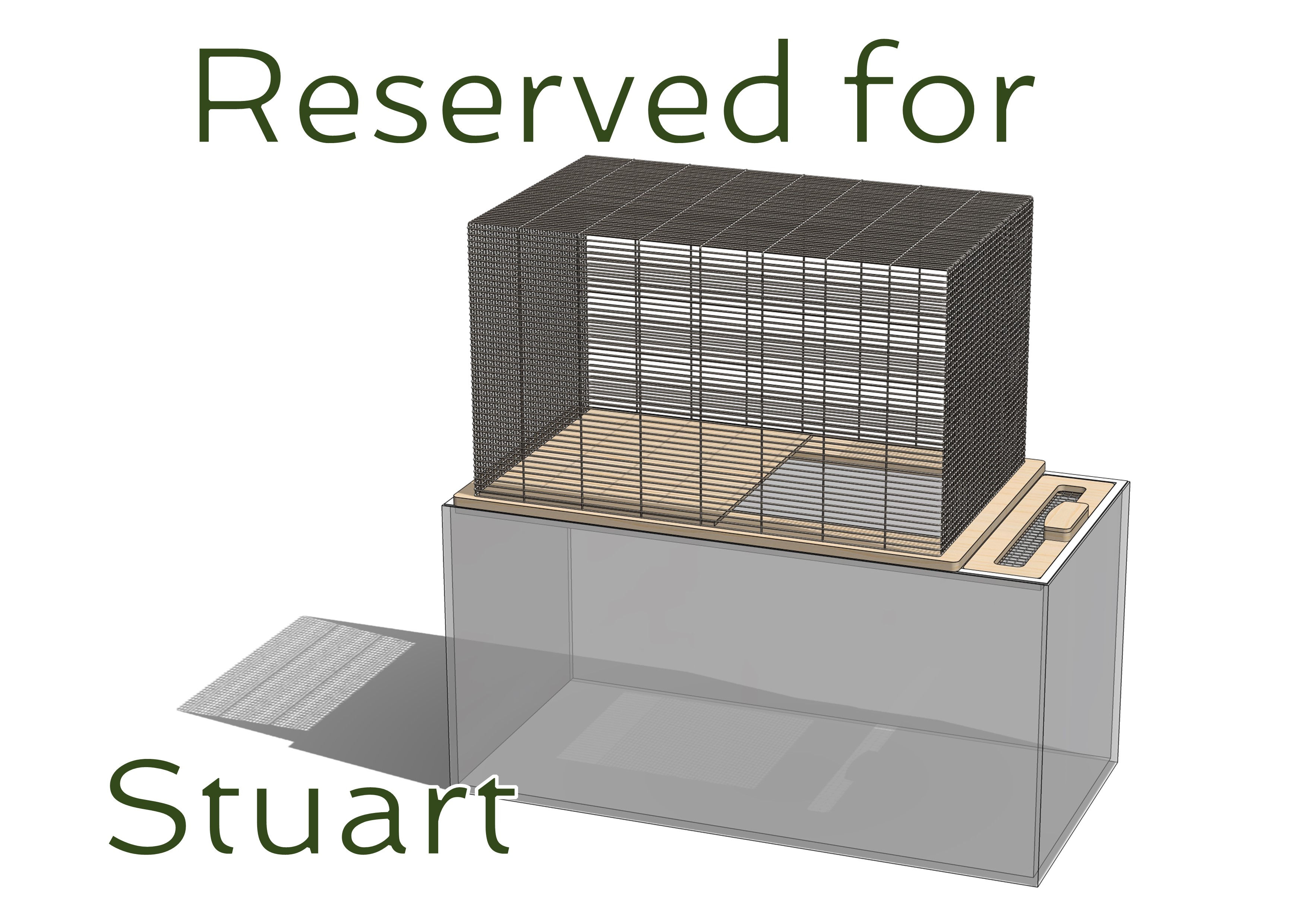 RESERVED for STUART - ** CUSTOM ** Topper & Lid for Bucatstate 2.0 100x50 Encl.