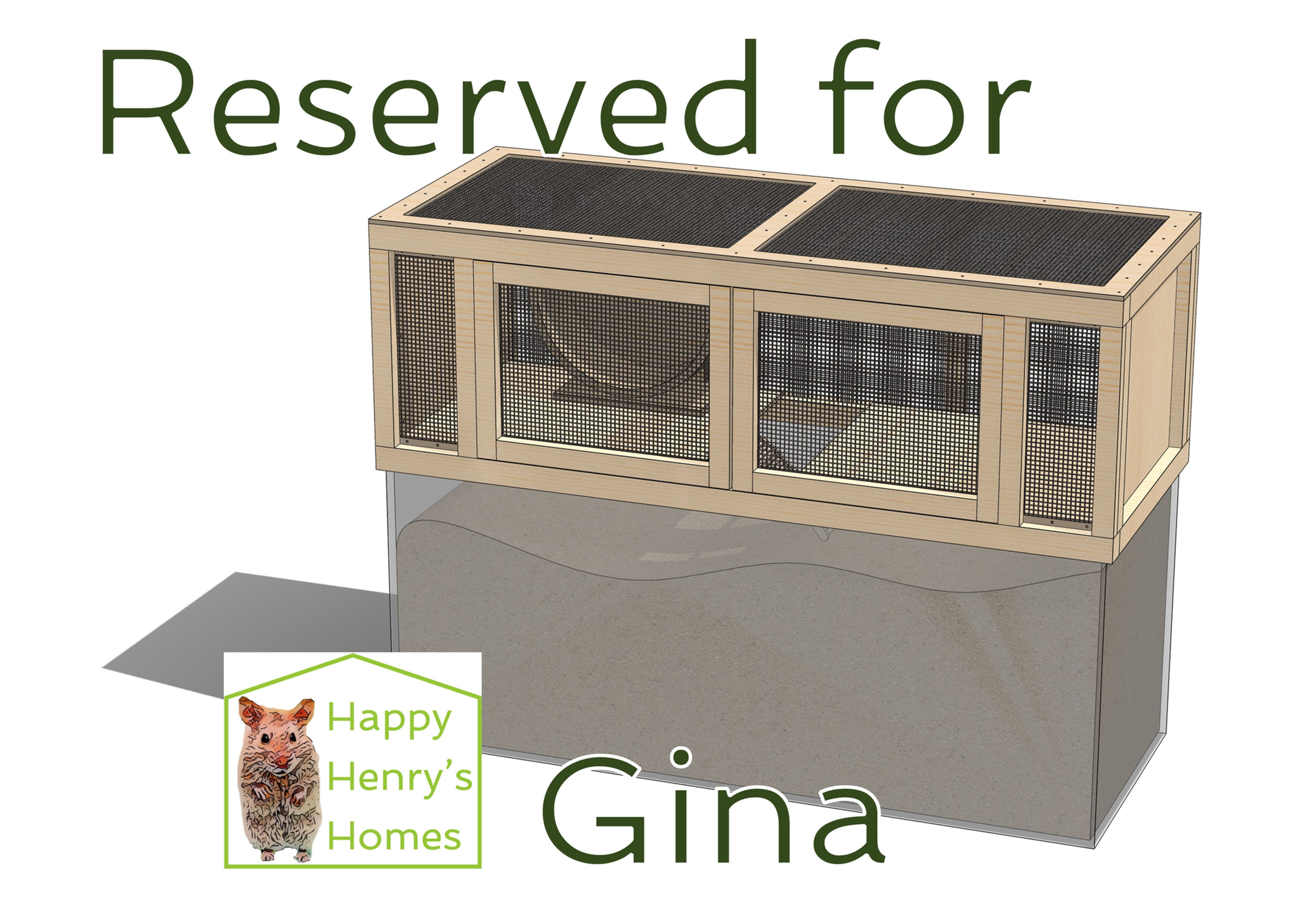 RESERVED for GINA - Custom Tank Topper for 100cm x 40cm Enclosure