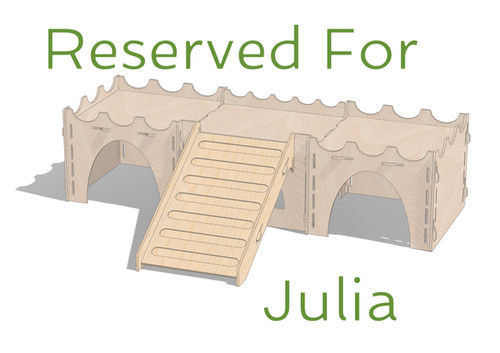RESERVED FOR JULIA - ** Custom ** Rabbit Low Castle Kit with Front Ramp ...