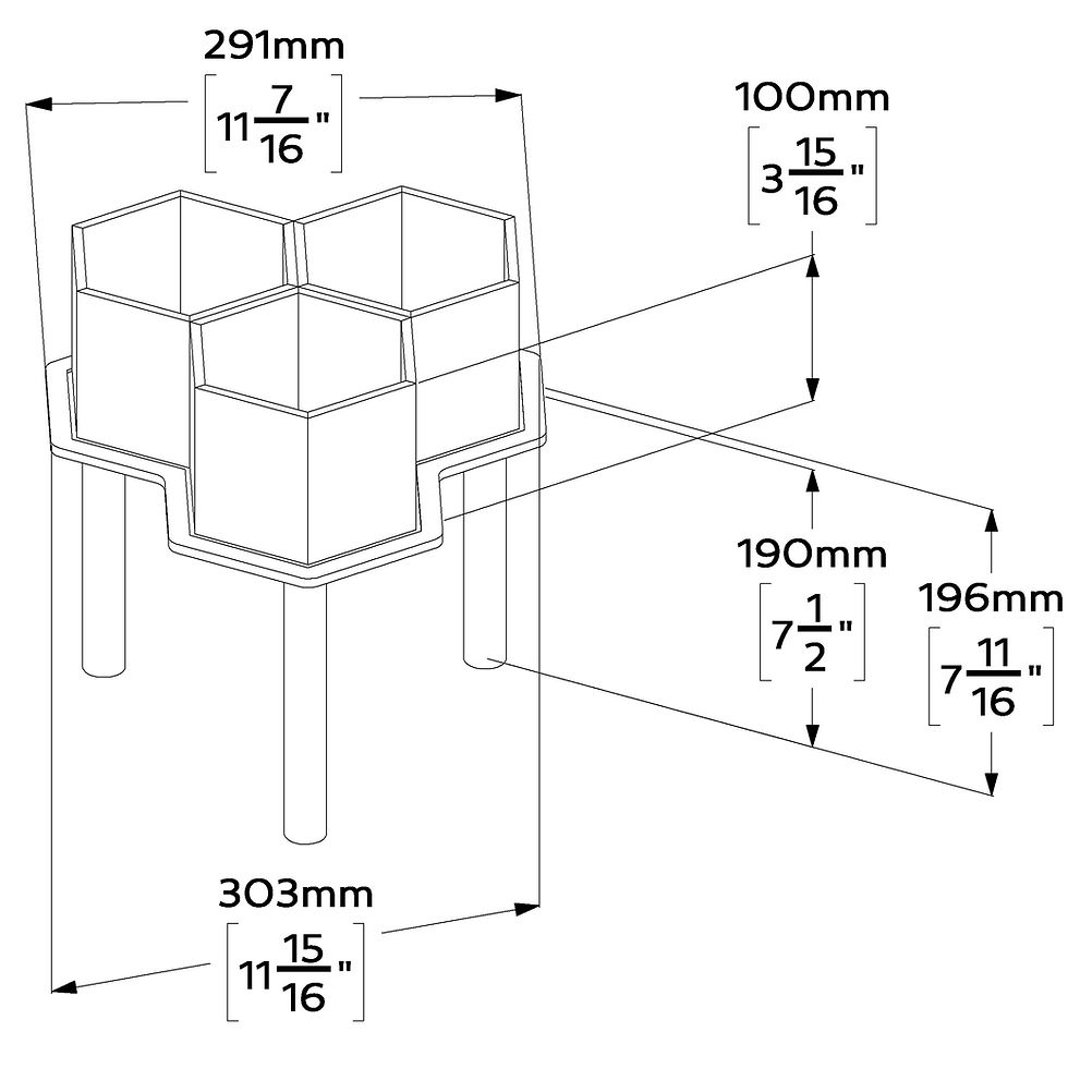 Thumbnail: 3x Hexagon Dig Boxes & Platform
