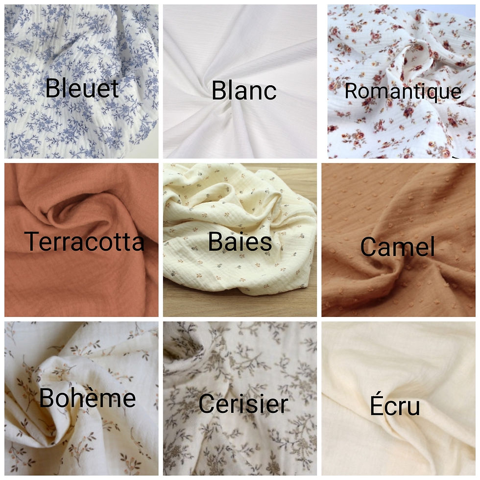 Miniature : Lange foulard gaze de coton biologique