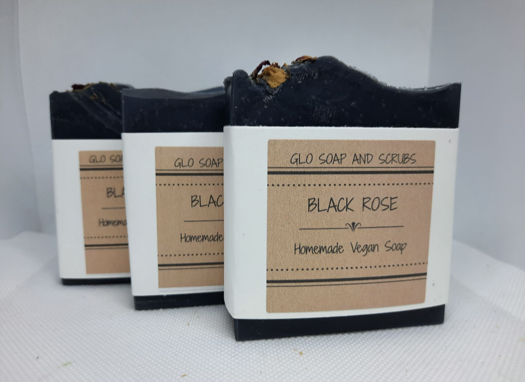 Black Rose Vegan Soap
