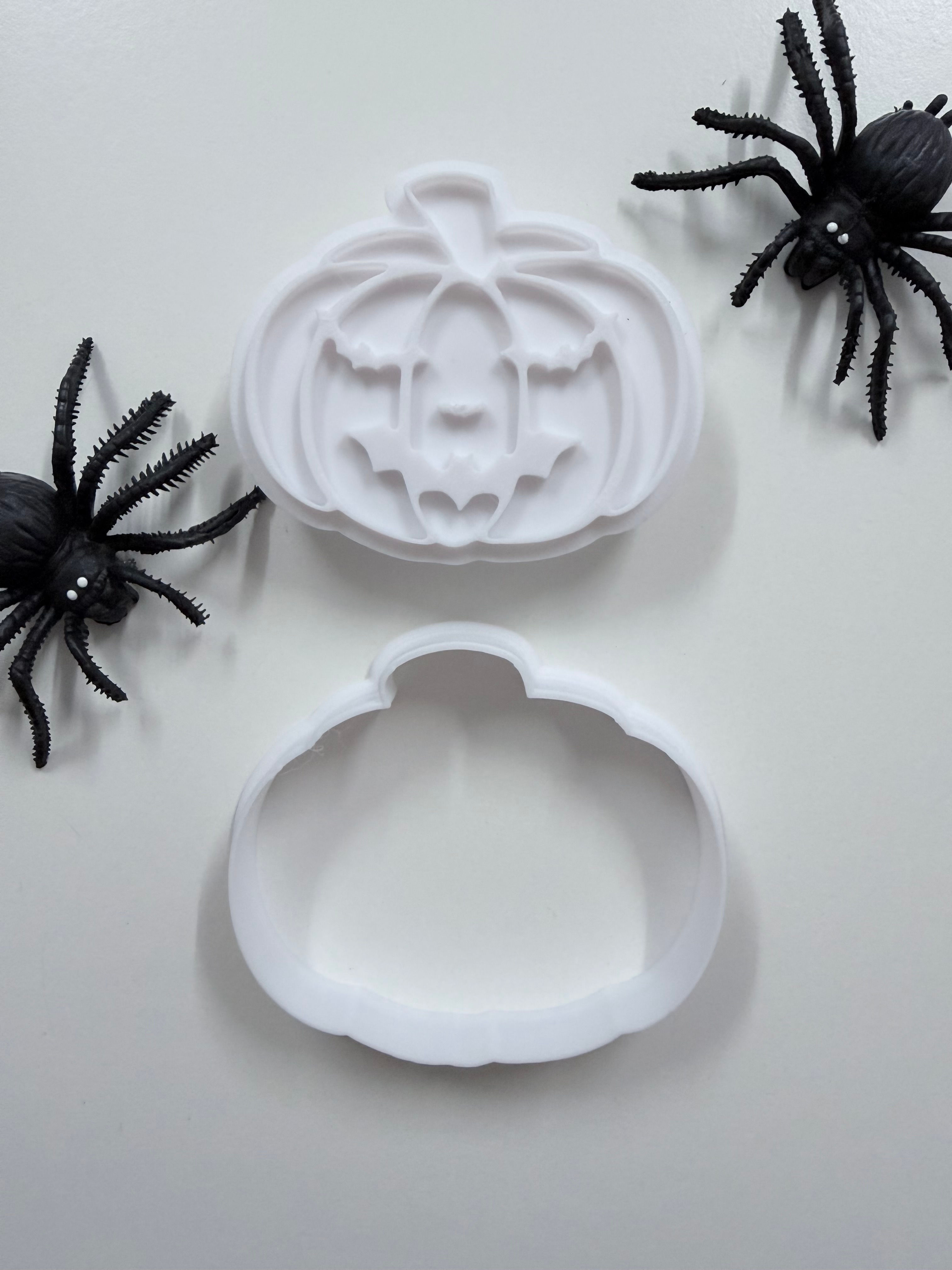 Halloween Pumpkin Face Cookie Cutter and Embosser