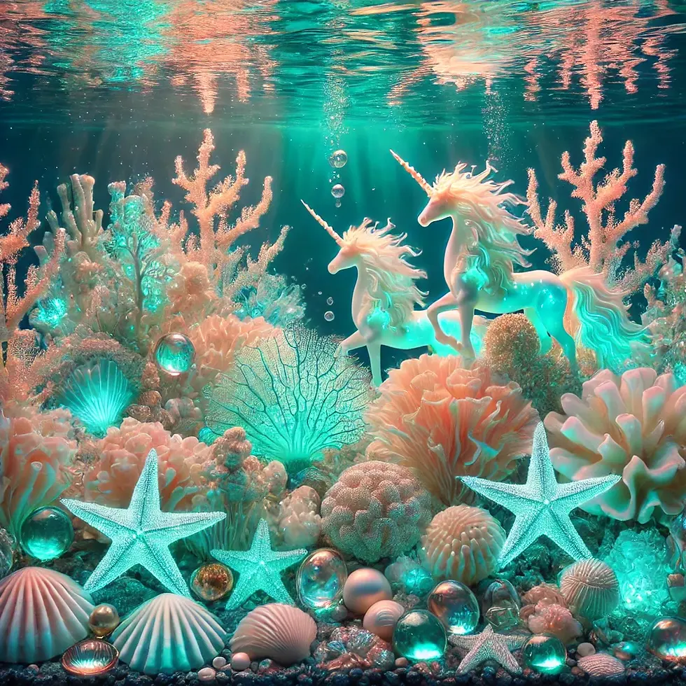 DALL·E 2025-02-12 18.17.38 - A mesmerizing underwater scene with glowing corals in various