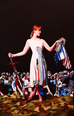 Non ho più le parole... acrilico su tela 2025 70x113