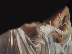 "lady A" acrilico su tela 70x100