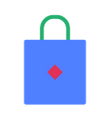 Saco de compra azul
