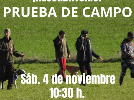 RECORDATORIO CAMPEONATO PRUEBA DE CAMPO