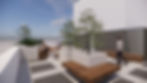 Outdoor lounge at new Downtown Brooklyn rental building.