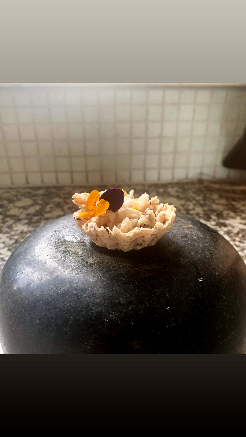 Crab tartlet