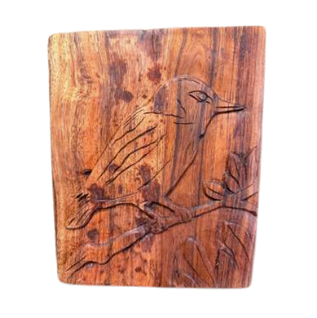 ʻAmakihi Koa Wood Carving