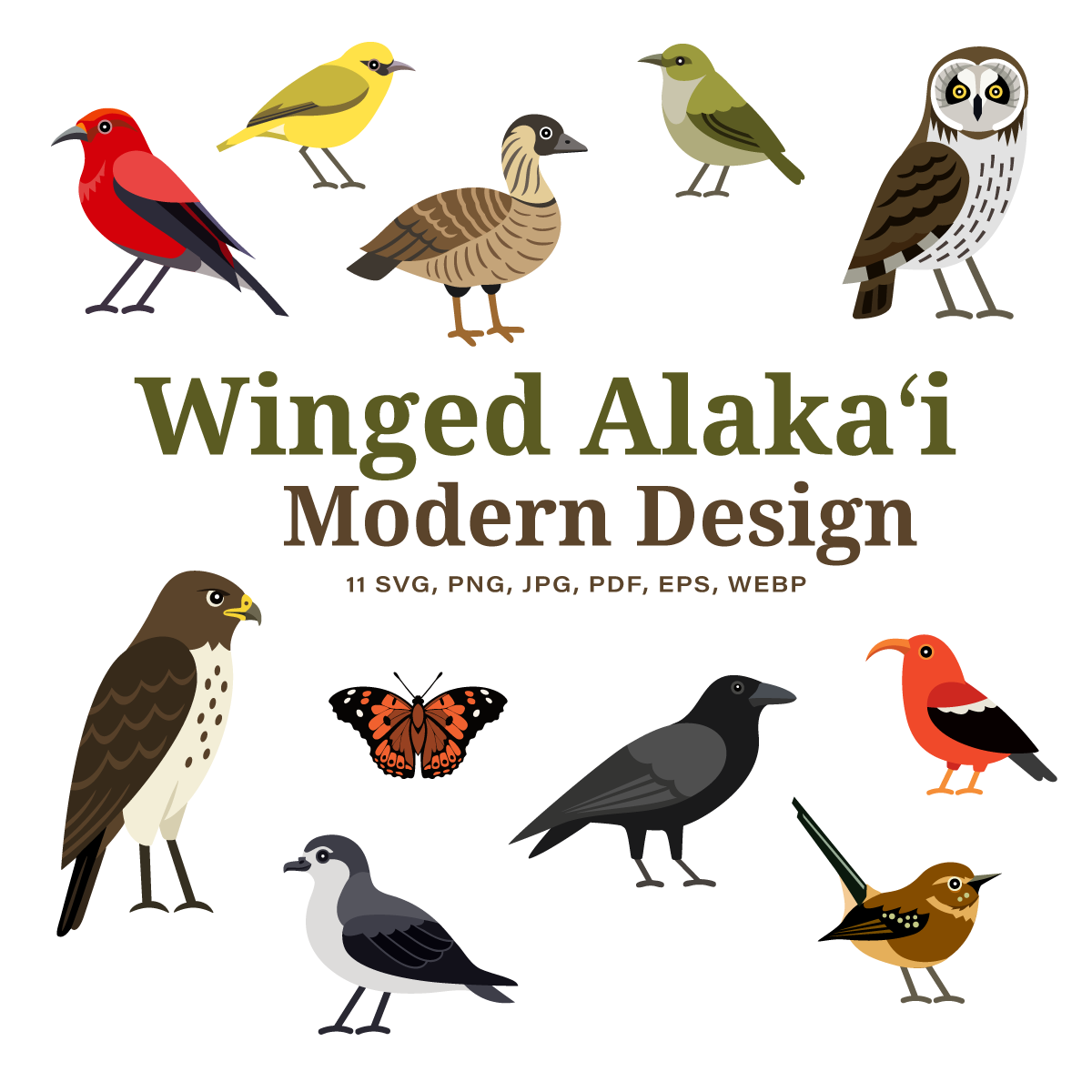 Winged Alaka'i Digital Download
